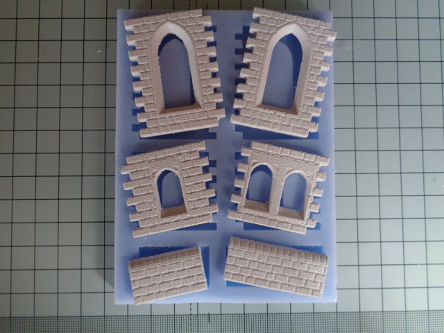 Stone Buildings Church and Historical Buildings Mould NS08 for Model Railways 