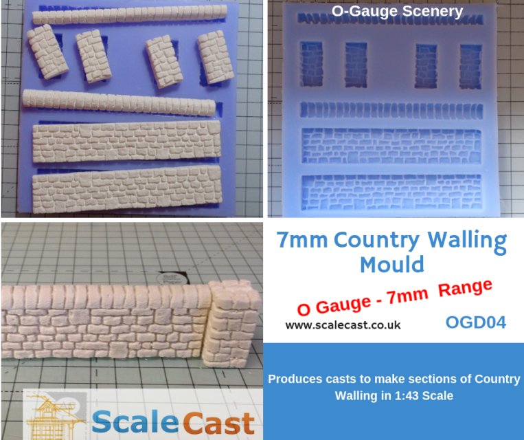 O gauge Model Railway SHOP FRONT & Signs Mould RH DOOR 7mm Scale OGD13 