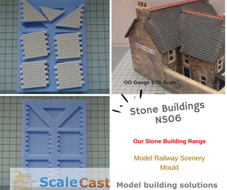 Model Railway Stone Building Kit OO Gauge 15 MOULD FULL STONE KIT OFFER 