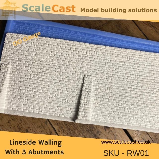 Stone walling SHEET mould Model Railway Scenery OO Scale CM46 