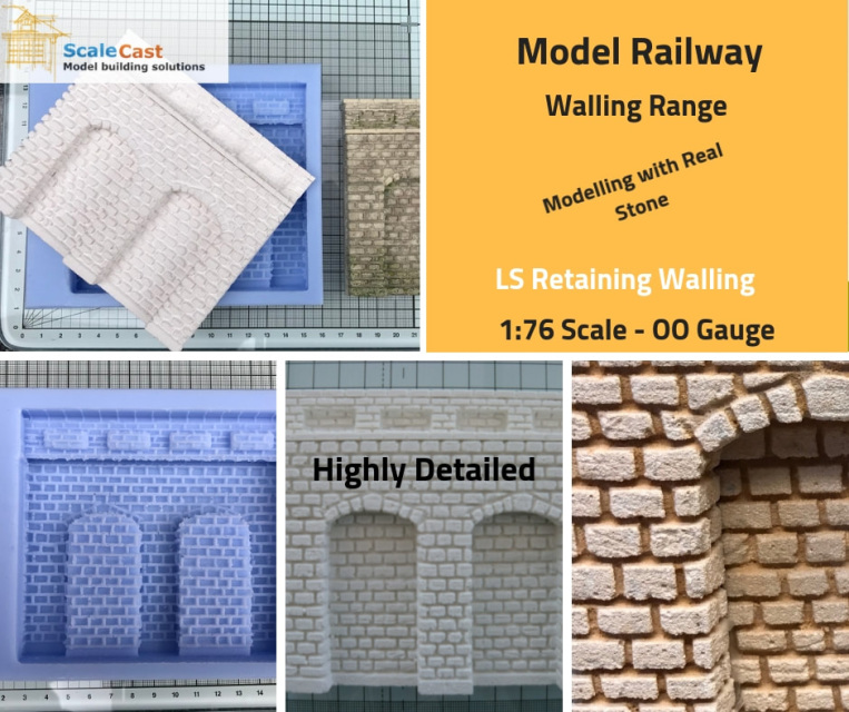 OO/HO Gauge Model Railway Scenery CM32 Lineside Arches Casting Mould 
