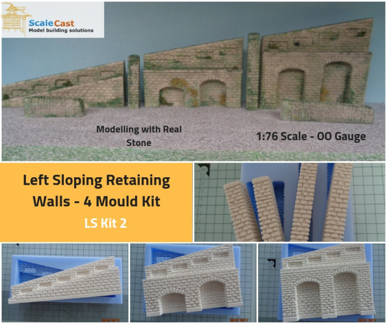 Stone Buildings Double Windows Mould OO Gauge NS11 for Model Railways 